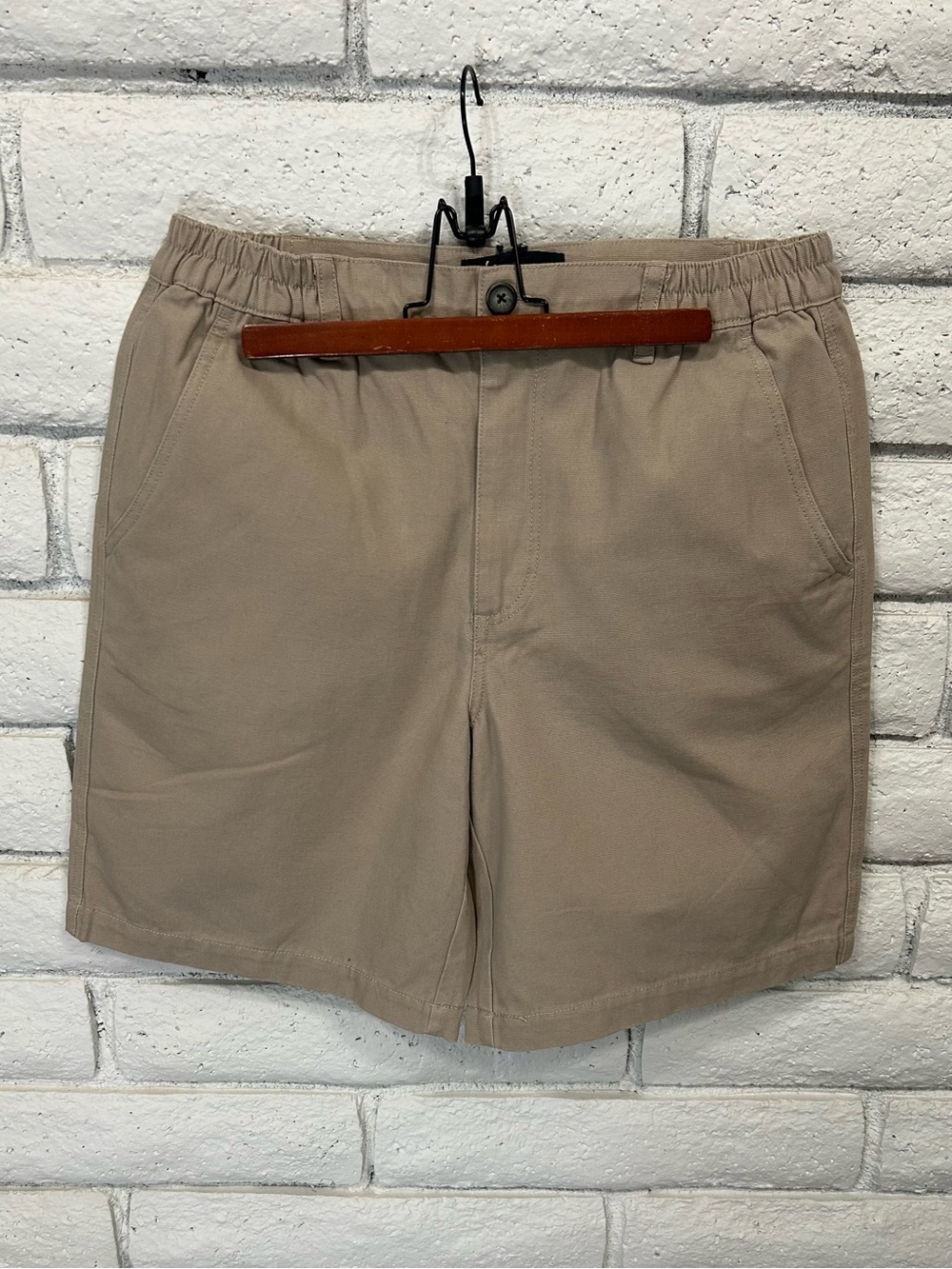 North River Outfitters Khaki Stretch Waist Shorts Men’s‎ Medium NWT